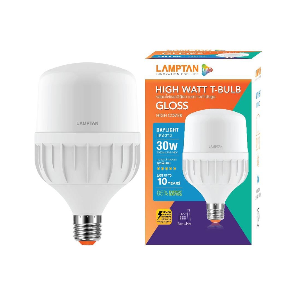 LAMPTAN หลอดไฟ LED 30W T-BULB GLOSS DAYLIGHT 1200547