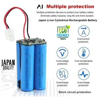 Battery แบตเตอรี่หุ่นยนต์ดูดฝุ่น For Mister Robot Hybrid เครื่องดูดฝุ่นอัตโนมัติ Battery Li-ion 2600mAh 14.4-14.8V Japan
