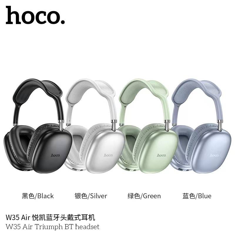 Hoco W35 Air หูฟังบลูทูธไร้สาย Triumph Bluetooth headset หูฟังครอบหู รองรับ Bluetooth 5.3 เบสนุ่ม เสียงดี ของแท้100%