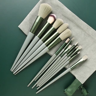 E144 ชุดแปรงแต่งหน้า ขนแปรงนุ่ม 1 เซต 13 ชิ้น มี 3 สีให้เลือก พร้อมถุง