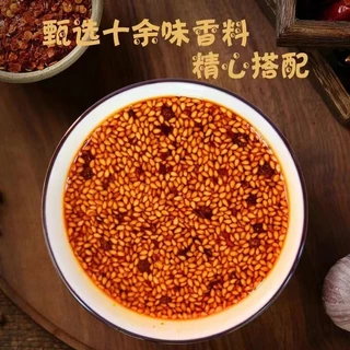น้ำมันหม่าล่า น้ำมันงาแดง1ขวด400ml麻辣红油พร้อมส่ง