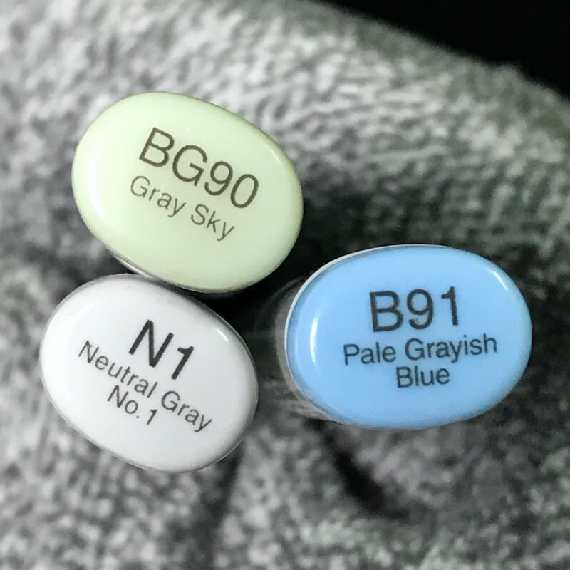 [ราคาต่อด้าม - ราคาเหมา] Copic Sketch Marker มือสอง โคปิก มือ2 โคปิค BG90 B91 N1 สภาพใหม่ สภาพดี