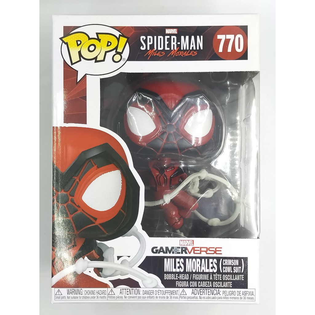 Funko Pop Marvel Spider Man Miles Morales - Miles Morales [Crimson Cowl Suit] #770 (กล่องมีตำหนิ)