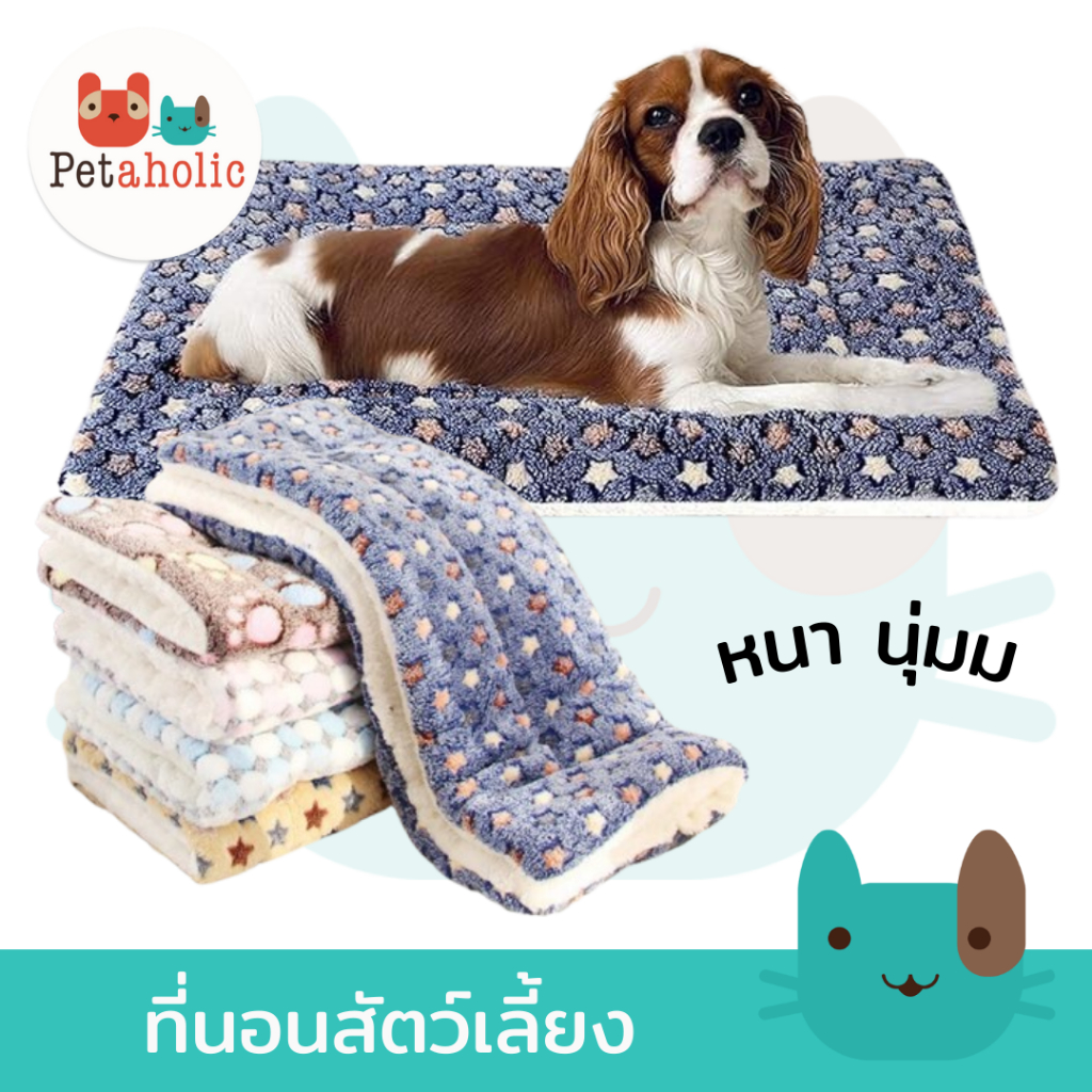 ที่นอนสุนัข ที่นอนแมว ขนนุ่ม เบาะนอนสัตว์เลี้ยง Pet Blanket Bed