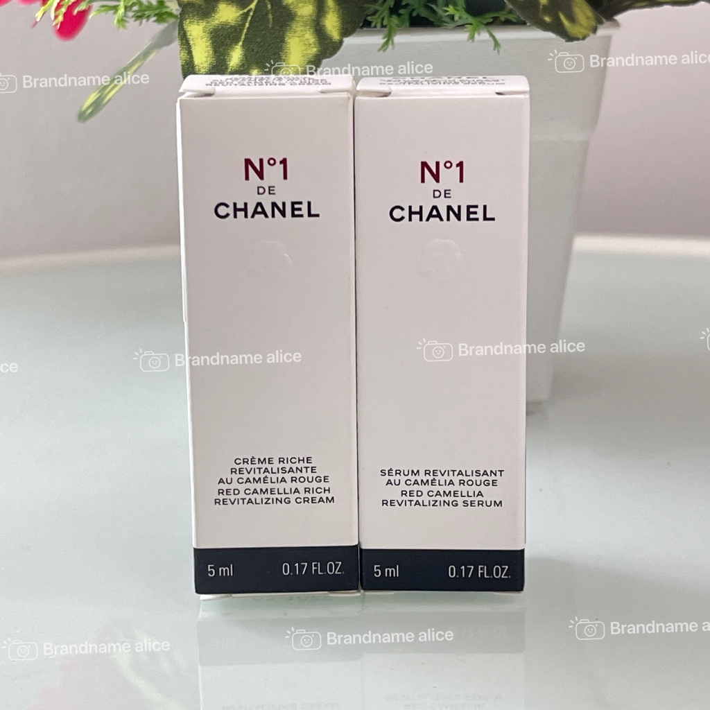 แท้💯 เซรั่ม N°1 de Chanel red camellia revitalizing serum &amp; cream 5ml