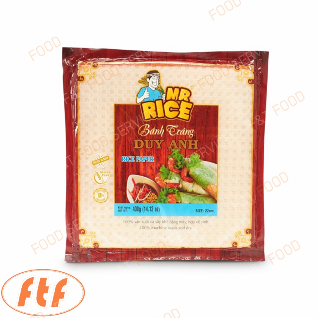 แผ่นแป้ง Mr.Rice แผ่นแป้งสลัด โรลสลัด (22 cm.)