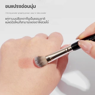 แปรงอายแชโดว์ หัวคู่ Eye Shadow Brush แปรงขนสัตว์ขนนิ่ม เหมาะสำหรับมือใหม่ แต่งหน้าง่ายๆ