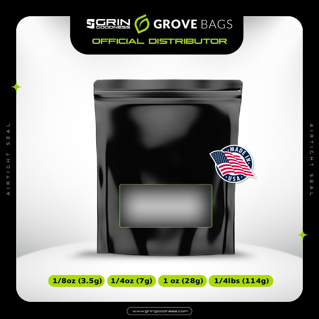 Grove Bags Window ถุงเปล่า | ถุงบ่มสมุนไพร  | ถุงบ่มดอก มี 4 ขนาด นำเข้าจากอเมริกา Thailand Official