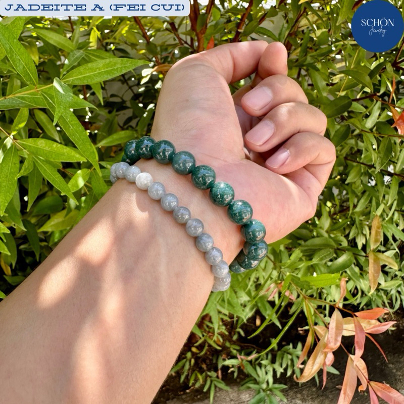 10JA-BL ข้อมือหยกฟ้าน้ำทะเลลึก หยกดีฟบลูโอเชี่ยน กลม 10 มิล Jadetie เนื้อวุ้น~แก้ว สีโหดมาก เข้มขลัง - รูปที่ 3