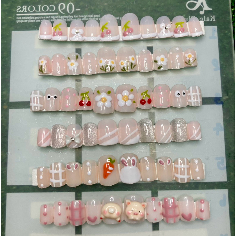 เล็บเจลเเท้สีสุขภาพดี(เเจ้งลายที่จะรับในเเชท)