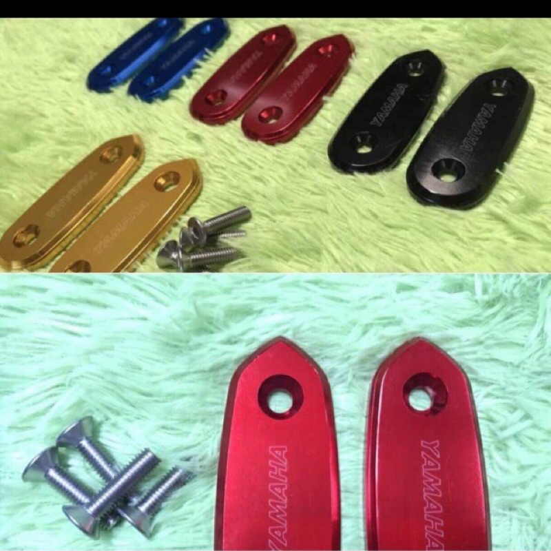 ปิดกระจกNew R15 แผ่นปิดรูกระจก งานcnc น็อตพร้อมติดตั้ง(0178)