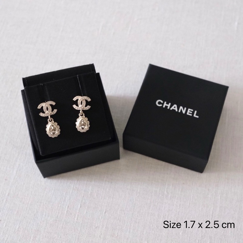 พร้อมส่ง New Chanel earring  Fullset copy rec