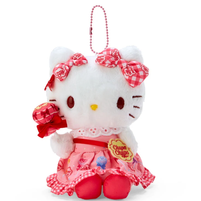 [ส่งตรงจากญี่ปุ่น] Sanrio พวงกุญแจมาสคอต Hello Kitty ( Chupa Chups Collaboration Part 2 ) ใหม่
