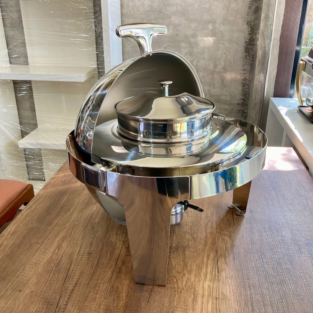 TwinFish อ่างอุ่นอาหาร หม้ออุ่นซุปสแตนเลสแบบหม้อซุป สำหรับร้านอาหารและโรงแรม บรรจุ3.5ลิตร  รุ่นCD-15