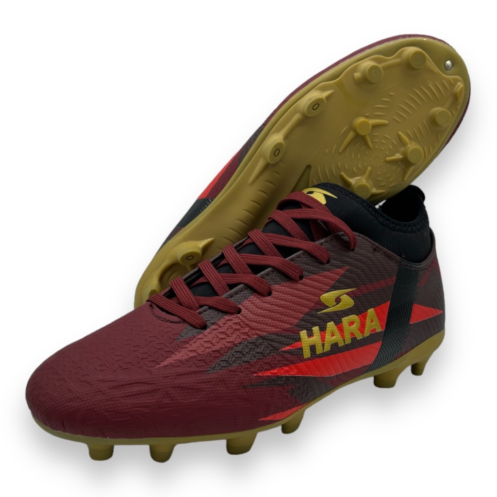 HARA Sports รุ่น Force รองเท้าสตั๊ด รองเท้าฟุตบอล รุ่น F21 สีแดง