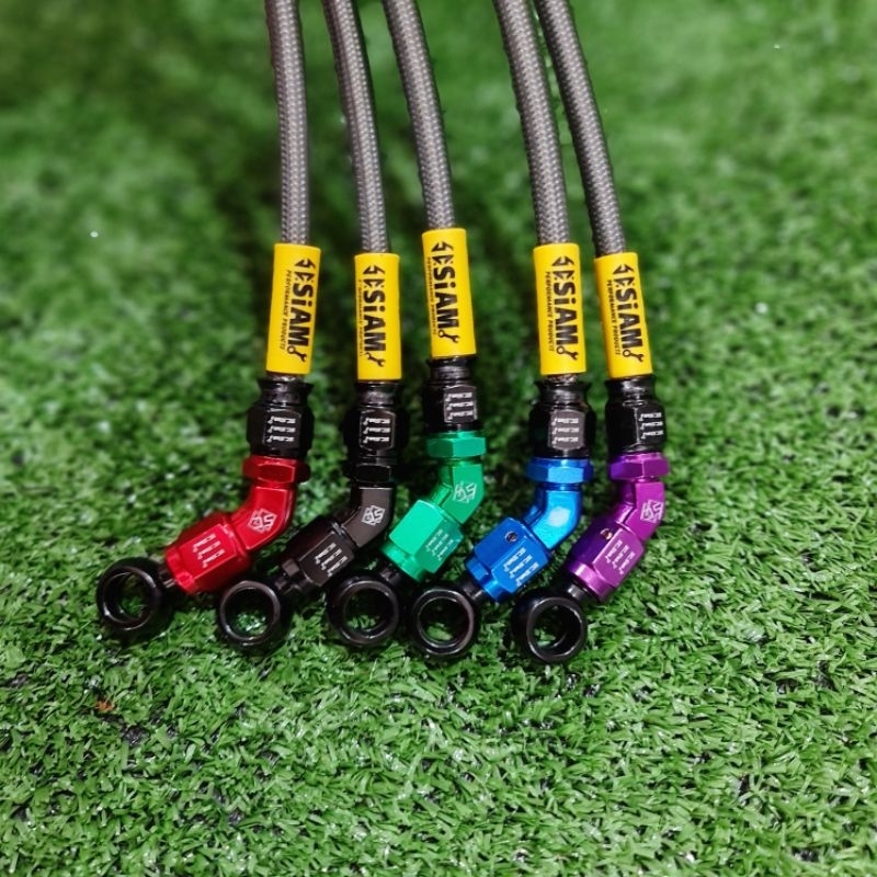 สายเบรคหน้า SC SIAM หัวกลม45 ยาว34,36,42,80นิ้ว สายมีประกัน (กล่องแดง)