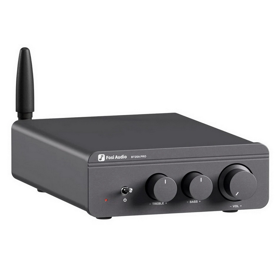 (ประกันศูนย์ไทย) Fosi Audio BT20A Pro Bluetooth Amplifier ClassD ของแท้ สำหรับเครื่องเสียงบ้าน อัพเกรด Op-Amp ได้