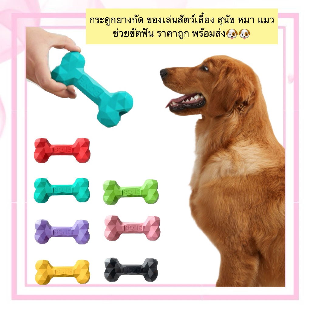 AL-519 กระดูกยางกัด ของเล่นสัตว์เลี้ยง สุนัข หมา แมว ช่วยขัดฟัน ราคาถูก พร้อมส่ง🐶🐶
