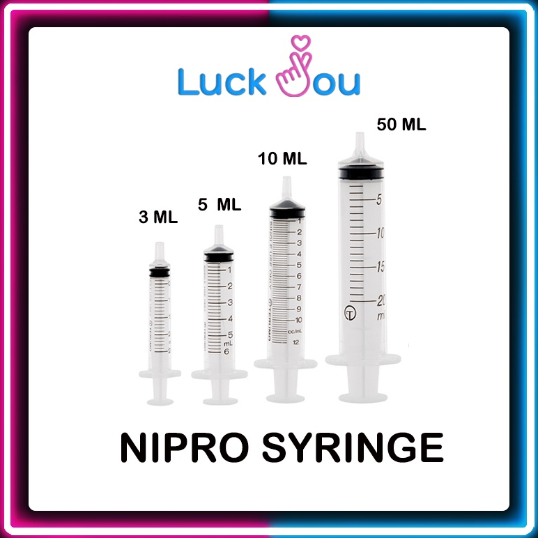 ไซริงค์ / กระบอกฉีดยา TERUMO/ NIPRO SYRINGE 3 / 5 / 10 / 20 ml