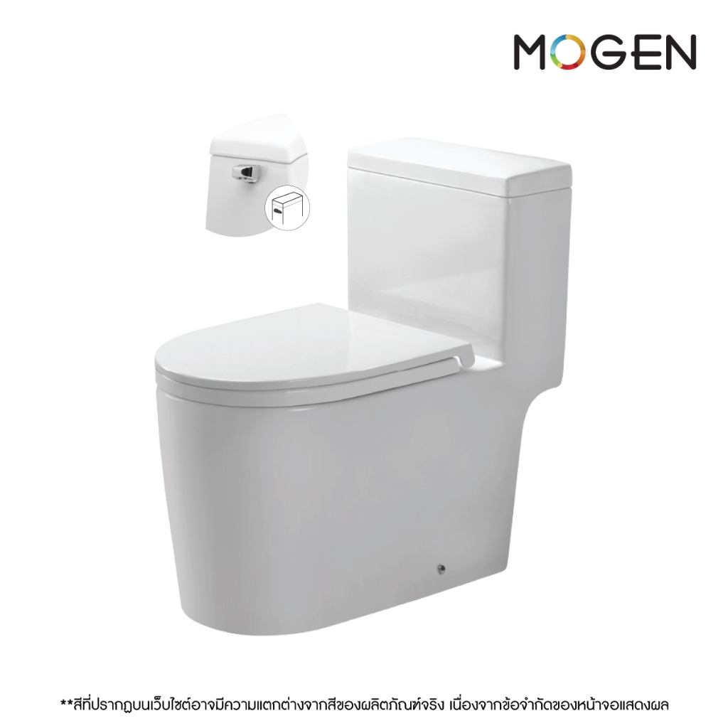 MO40 (Eco) โถสุขภัณฑ์ชิ้นเดียว (ฝา Slow Close) สีขาว
