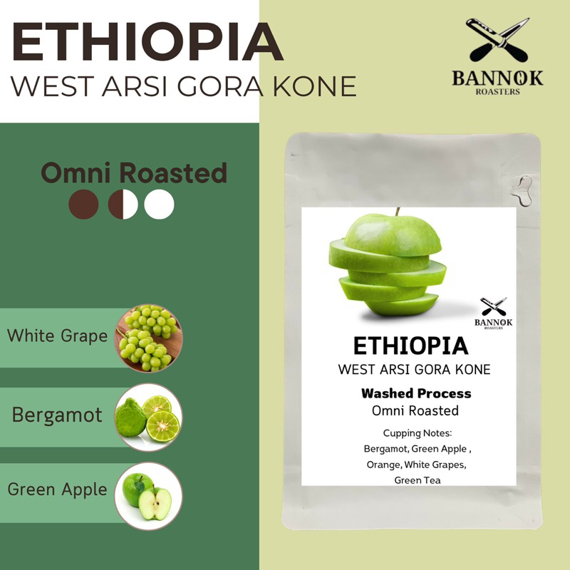 เมล็ดกาแฟคั่ว 🇪🇹 Ethiopia West Arsi Gora Kone - Bannok Coffee Roaster