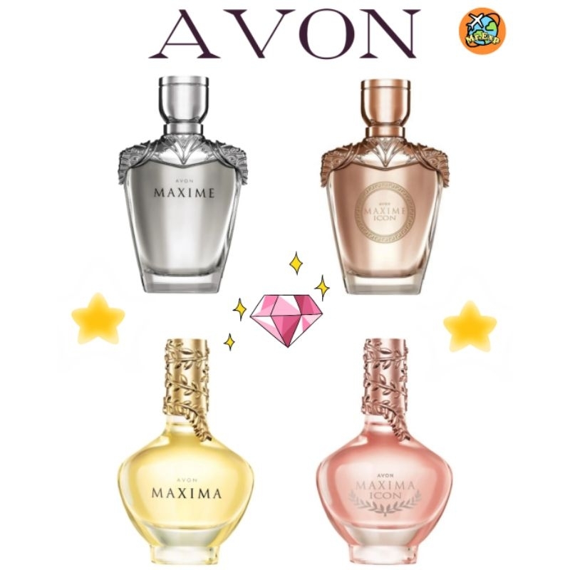 AVON MAXIMA EDP For Her 50 ML & MAXIME EDT For Him 75 ML ⭐ น้ำหอมเอวอนสำหรับผู้ชายและผู้หญิง