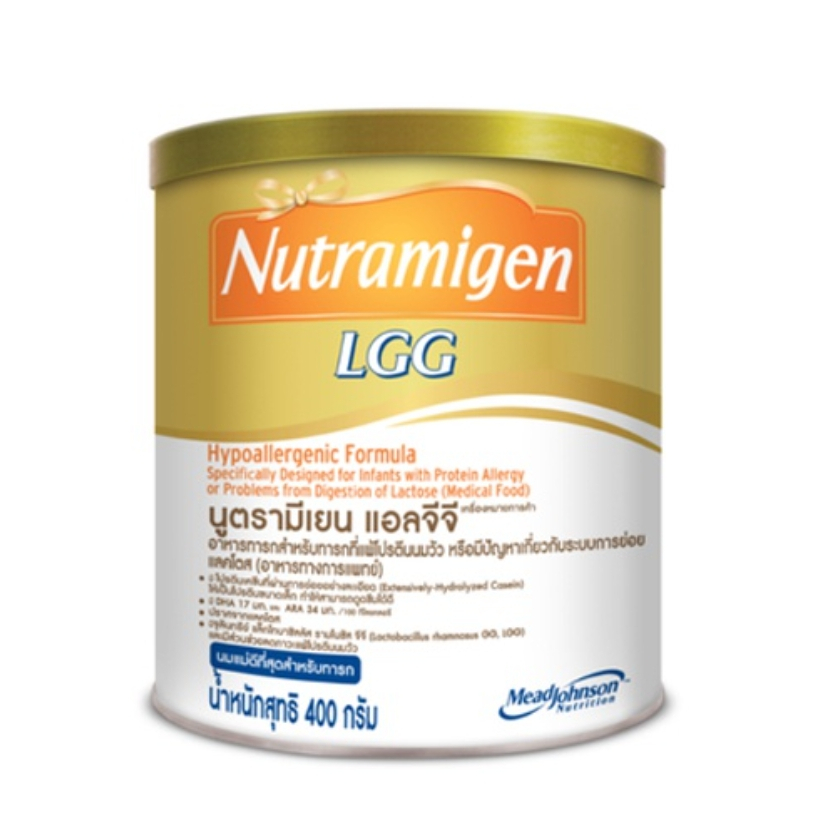 นม นูตรามิเยน แอลจีจี นมผง เด็ก สูตรพิเศษ แพ้โปรตีน นมวัว 400 กรัม Nutramigen LGG Milk Powder 400 g.