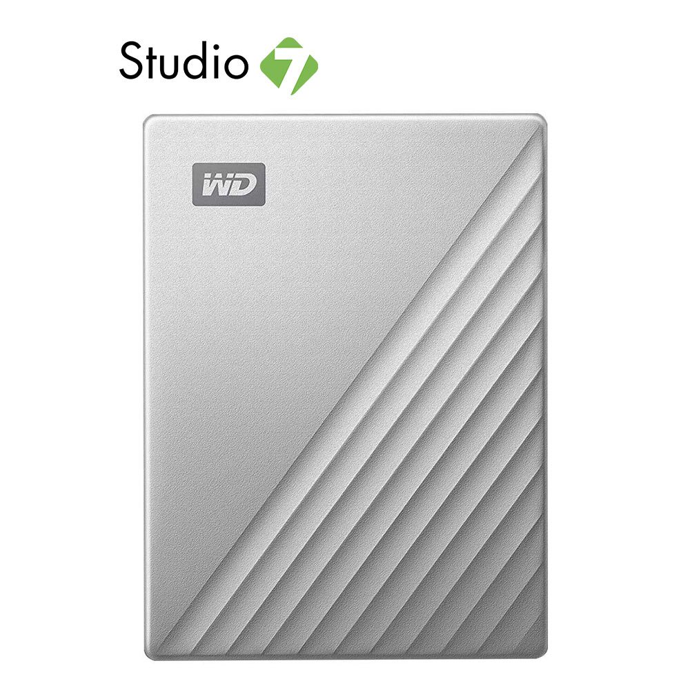 ฮาร์ดดิสก์ WD HDD Ext 2TB My Passport Ultra Type-C Silver by Studio7