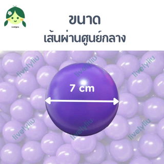 ลูกบอลสีม่วง บอลสีม่วง ขนาด 7 cm บอลม่วง บอลตกแต่ง ลูกบอล บอลพลาสติก สีม่วง ลูกบอลสีม่วง บอลสีม่วง ม่วง Livelyliu