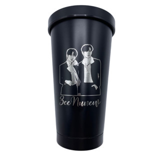 [2ด้าน] แก้วเก็บอุณหภูมิ ทรงโคน เลเซอร์ฟรี2ด้าน 500ml