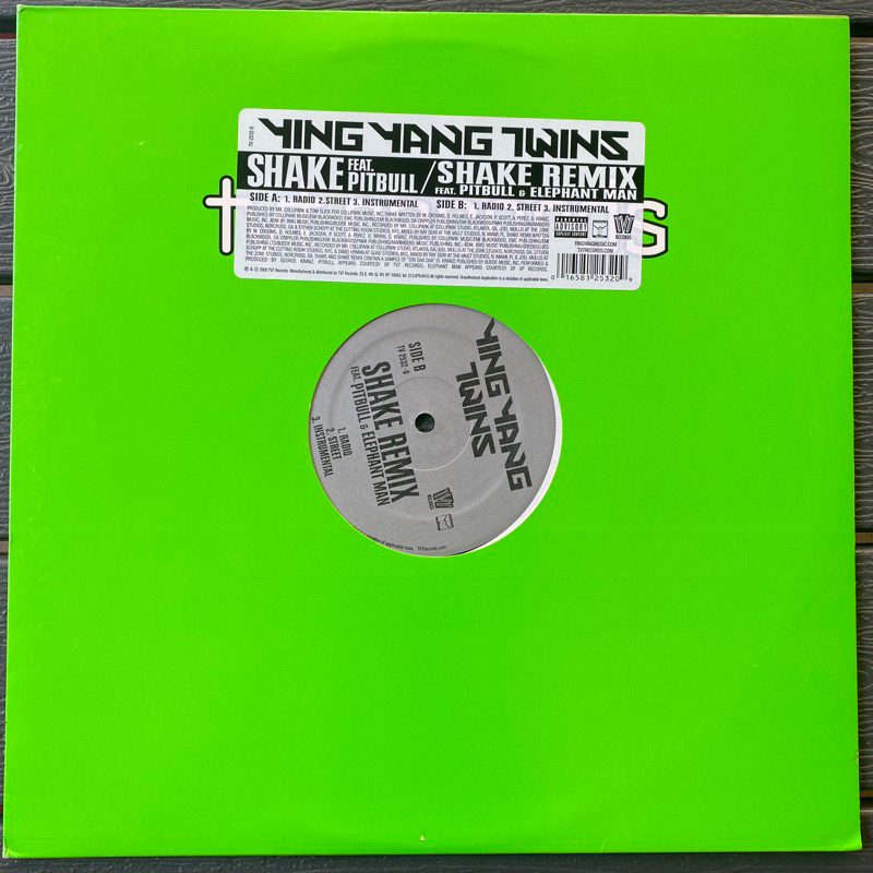 1 LP Vinyl แผ่นเสียง ไวนิล Ying Yang Twins - Shake Ft.Pitbull (1099)