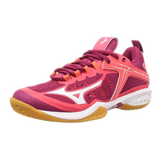 [HOT] [Mizuno] Badminton Shoes Wave Claw NEO Ladies Pink x White 24.5 cm 2E [From JAPAN]