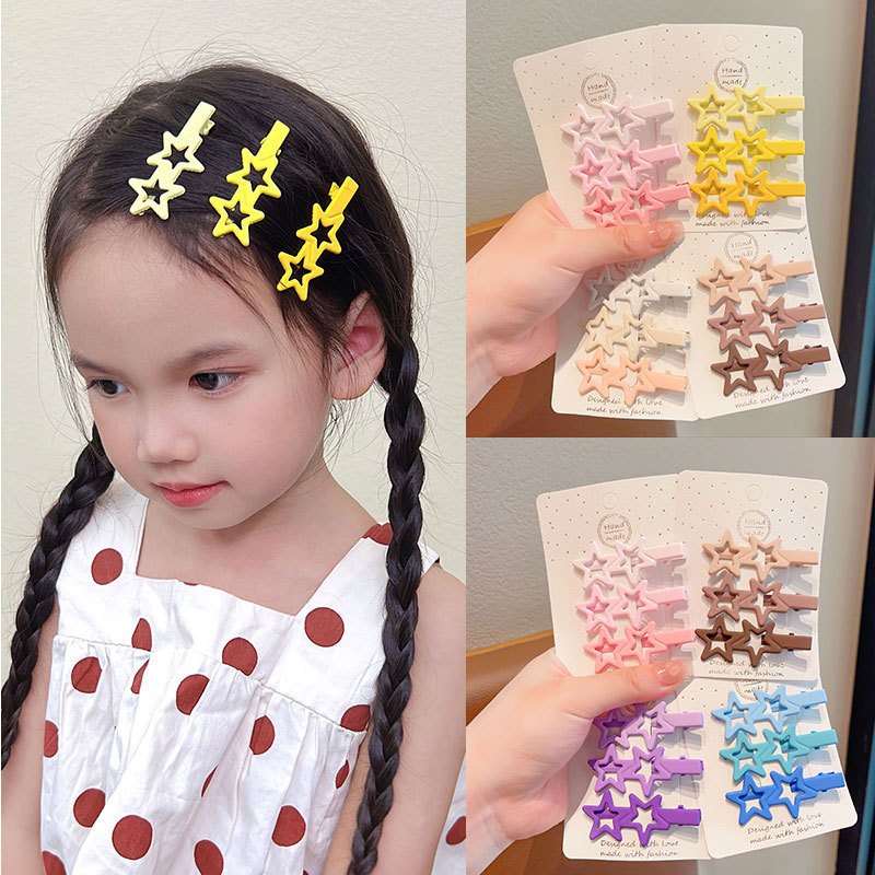 ร้านค้าไทย กิ๊บติดผมดาวห้าแฉกส่งเร็วสีลูกกวาดสีหวานข้างคลิปสําหรับผู้หญิงเด็กเครื่องประดับผมขายส่งราคาถูกที่สุด.COD
