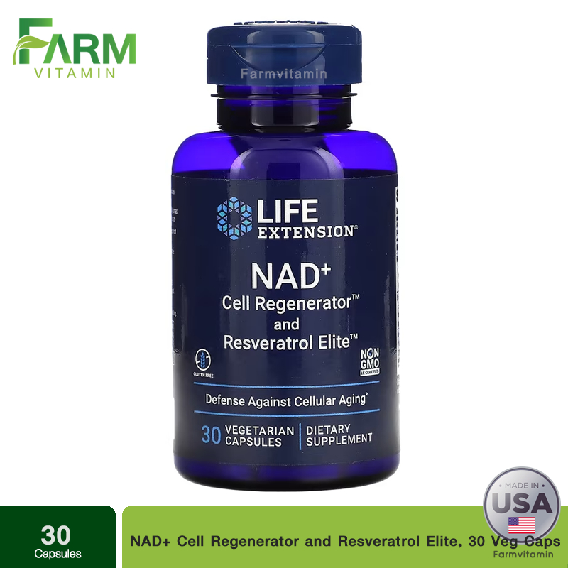 Life extension, NAD+ Cell Regeneratol 300 mg and Resveratrol
