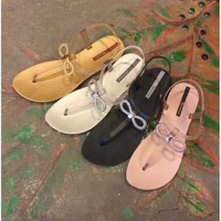 🌸 Ipanema 908   รองเท้าแตะรัดส้น ติดโบว์เพชร ราคา 1290