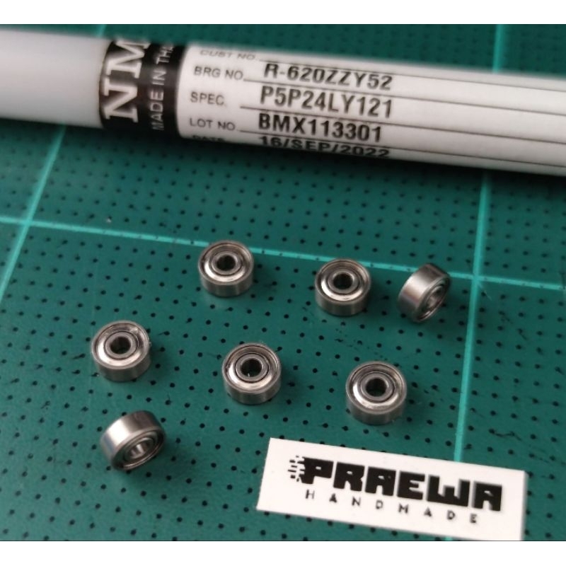 ลูกปืนแท้ NMB 620 MR62ZZ สำหรับรถทามิย่า รถก้าง Mini4WD แบบแข่งจริงจัง ลื่นไหลเป็นต่อ