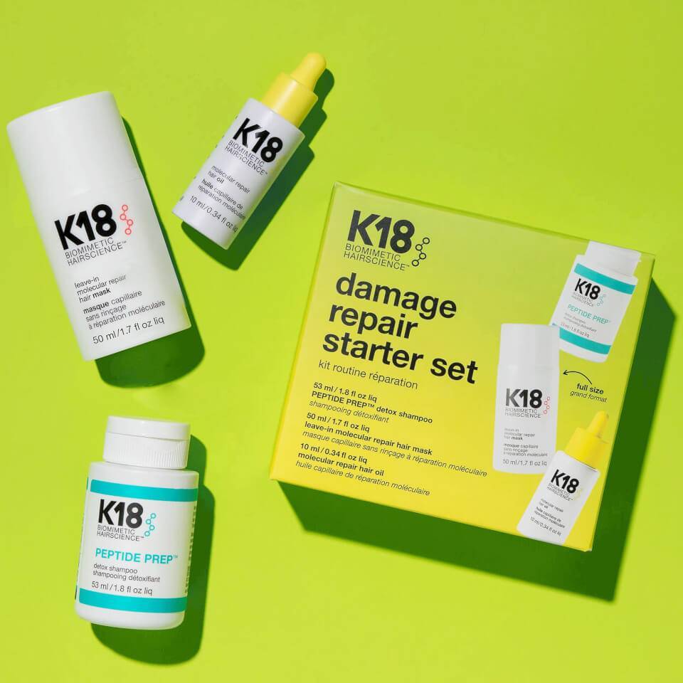 K18 Hair Repair Starter Set ชุดทำความสะอาดผม ซ่อมแซมและบำรุงรักษาเส้นผม