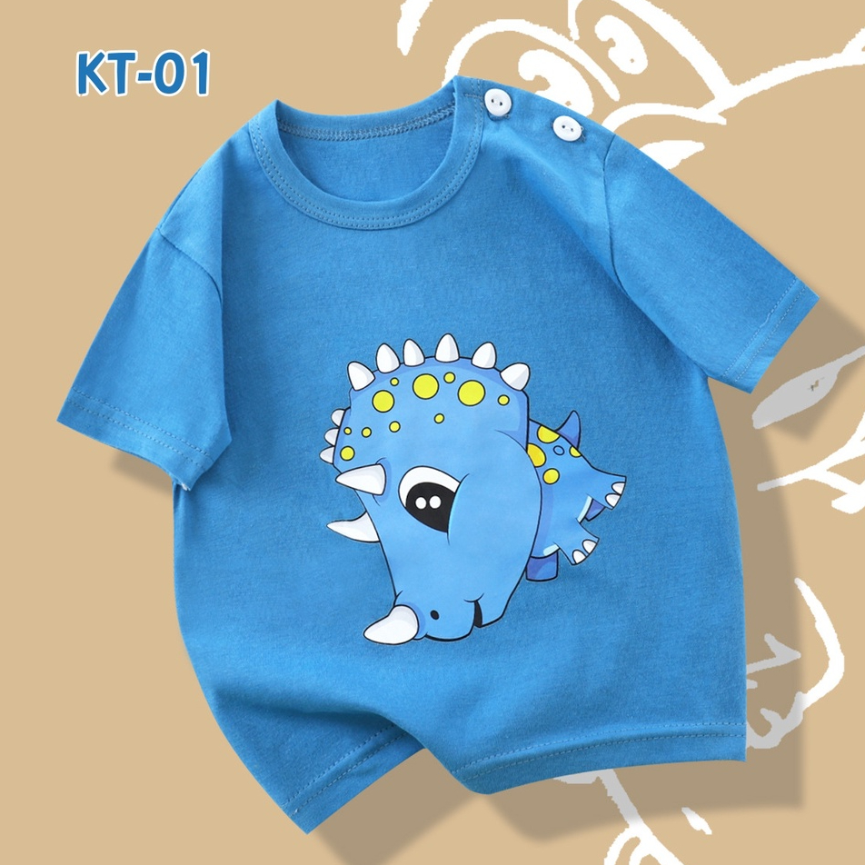 เสื้อยืดเด็ก ลายการ์ตูนน่ารักๆ ผ้าฝ้าย100% เหมาะกับอากาศประเทศไทย เนื้อผ้าระบายอากาศดี ไม่อับชื้น (พร้อมส่งในไทย)