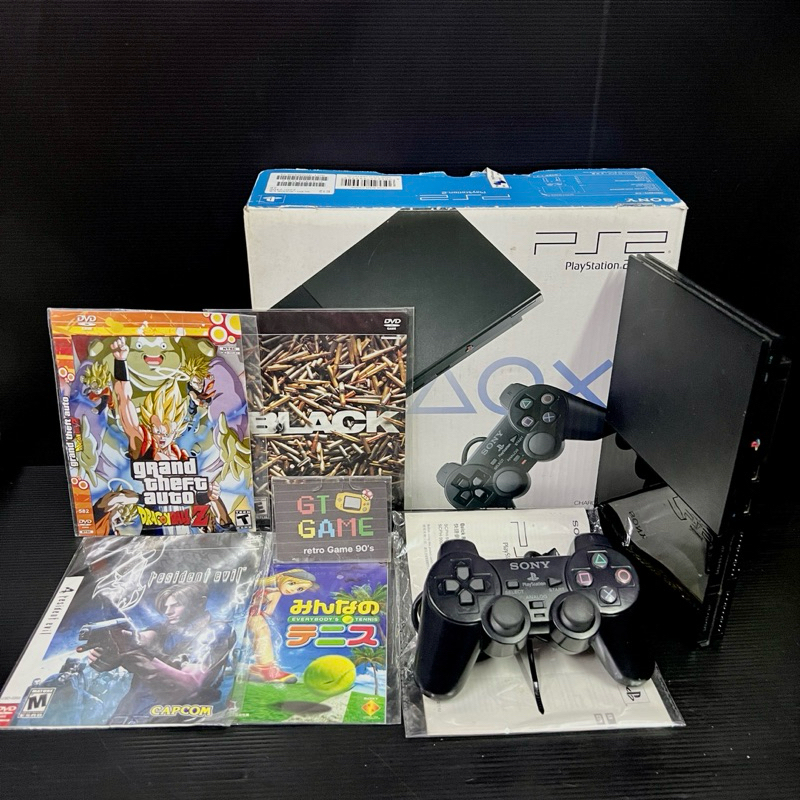 🎮 SONY PS2 Slim Coppydis Boxed 🕹 SCPH-90006 CB 📺 Japan 🇯🇵 220v.  งานกล่อง Ps2 Slim รุ่น 9 แปลงแผ่นเล