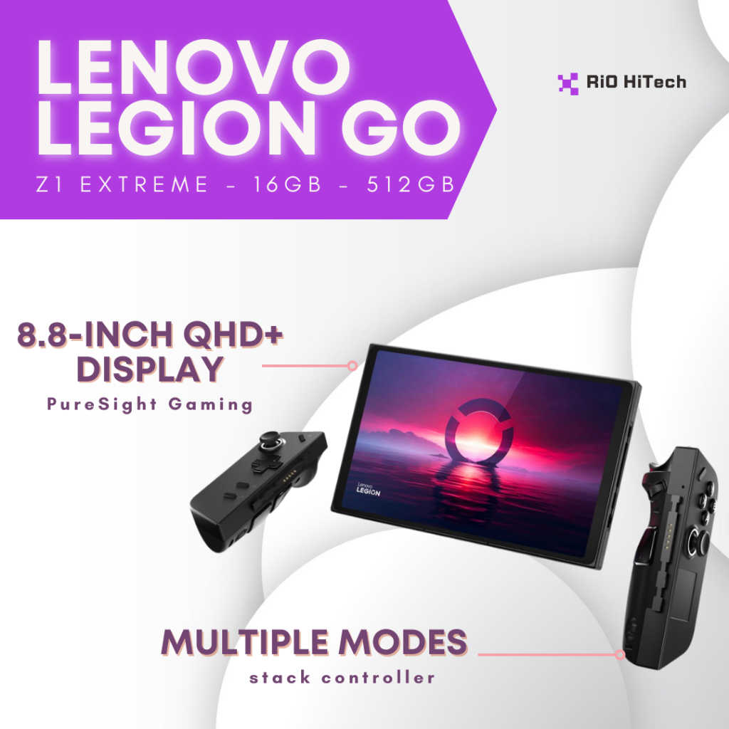 Lenovo - Legion Go AMD Ryzen Z1 Extreme - RAM 16GB SSD 512GB - Shadow Black