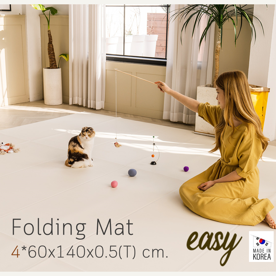 Dfang Easy Folding Mat - แผ่นกันลื่นสำหรับสัตว์เลี้ยง non-slip mat ขนาด 4x60*140*0.5 cm.