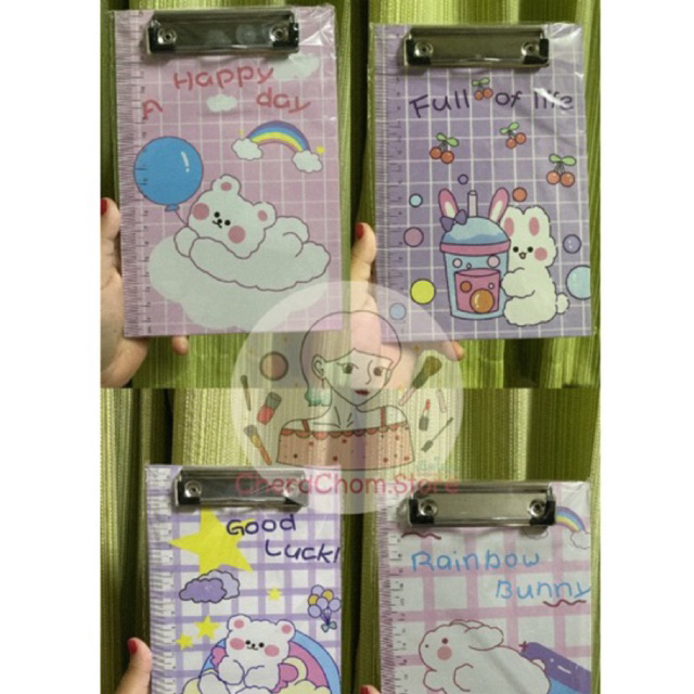 พร้อมส่ง… คลิปบอร์ด A5 // แผ่นรองเขียน // กระดานรองเขียน [แบบสีสันสวย]