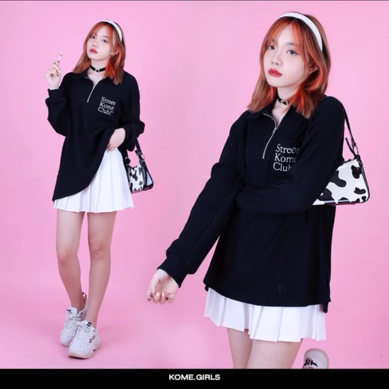 สเวตเตอร์สีดำ kome.girls