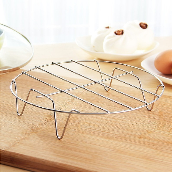 ตะแกรงรองหม้อ ตะแกรงหม้อทอดไร้น้ำมัน ที่รองหม้อ ที่รองกันความร้อน ที่รองหม้อข้าว สแตนเลส KN-E011