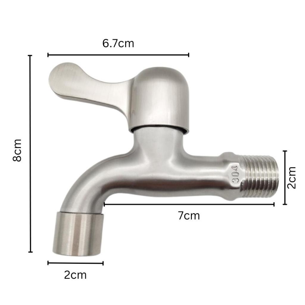ก๊อกนํ้าสแตนเลส 304 ก๊อกนํ้าเอนกประสงค์ อ่างล้างหน้า ล้างมือ หัวก๊อกกรองนํ้าถนอมมือ - รูปที่ 6