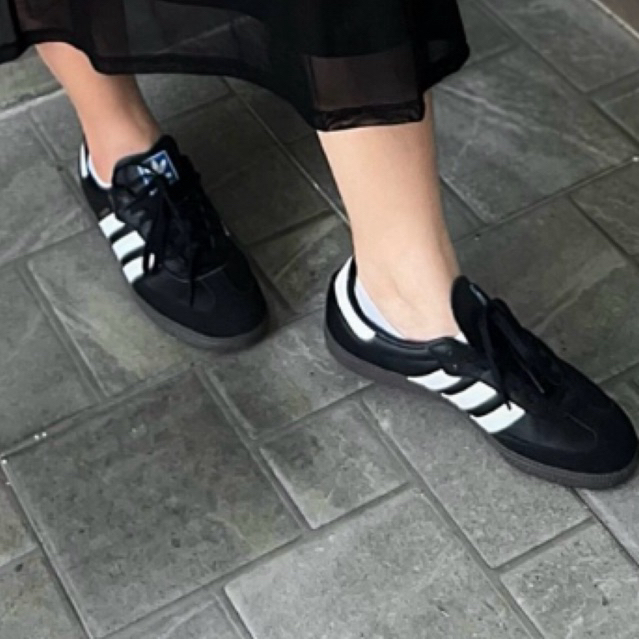 adidas samba  สีดำ 7.5 uk