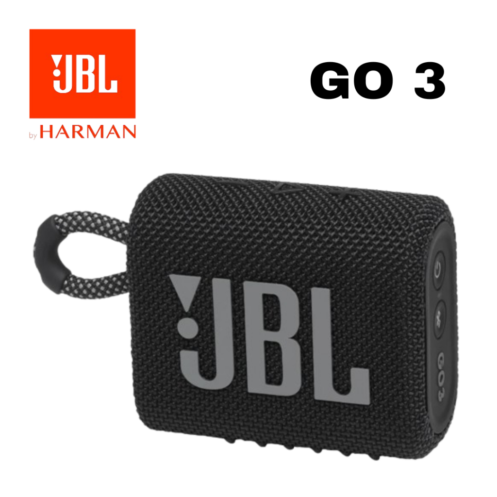 JBL Go 3 ลำโพงบลูทูธแบบพกพาขนาดกะทัดรัด กันน้ำระดับ IP67 ใช้งานนานสูงสุด 5 ชั่วโมง