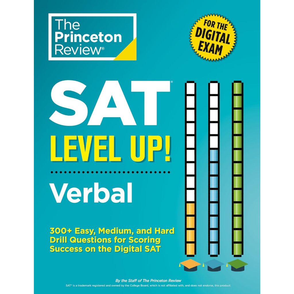 c221 9780593516546 SAT LEVEL UP! VERBAL: 300+ EASY, MEDIUM, AND HARD DRILL QUESTIONS FOR SCORING SUCCESS ON THE DIGITAL