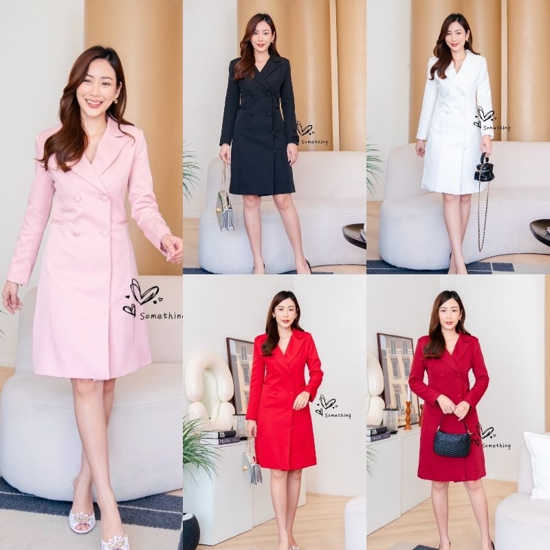 Blazer dressเดรสทรงตรงsmlxl2xl3xl4xl5xl