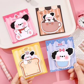 กระดาษโน็ต ตัดขอบ น่ารัก เครื่องเขียน อุปกรณ์การเรียน diy ตกแต่ง โต๊ะทำงาน หนังสือ สมุด